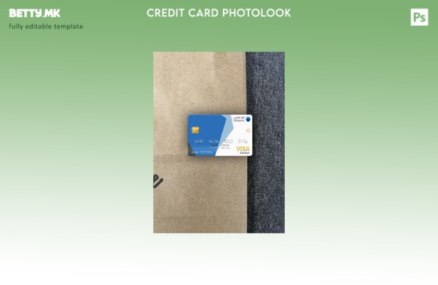 модерен стил Катар Ahilbank виза електронска картичка photolook пред шаблон